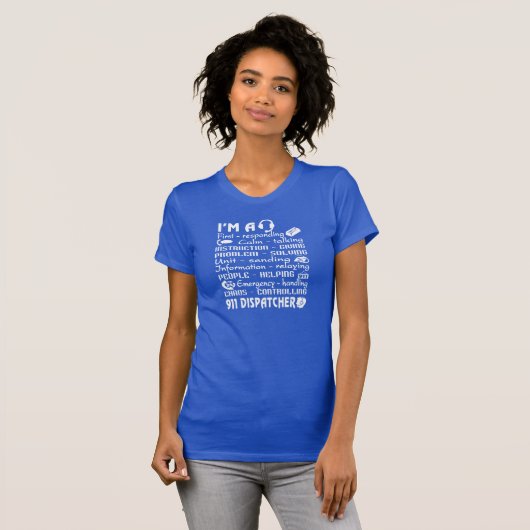 911 Verzender T-shirt (Voorkant volledig)