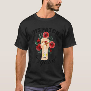 911 Verzender Usa Vlag onder Gele lijn Verzending T-shirt