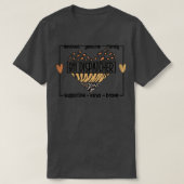 911 Verzender via Gele Line Emergency Operator T-shirt (Design voorkant)