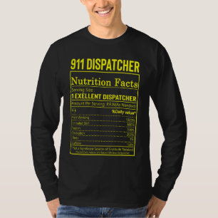 911 Verzender Waardering Week Voedingsfeiten T-shirt