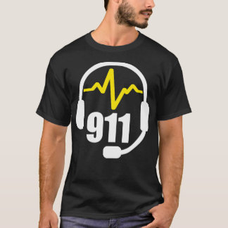 911 Verzendhoofdtelefoon T-shirt