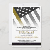 911 Verzending binnen de Gold Line Flag Retirement Kaart (Voorkant)