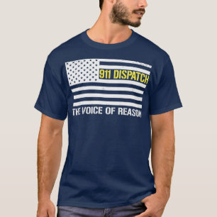 911 Verzending van het Shirt met thin Gold Line Di