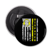911 Verzendverlener Thin Gold Line Dispatcher Button Flesopener (Voorkant)
