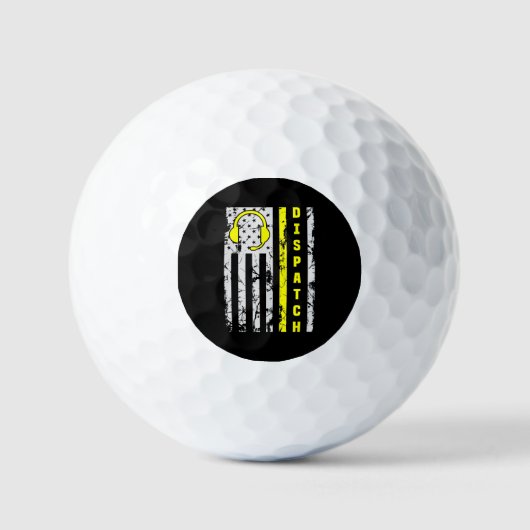 911 Verzendverlener Thin Gold Line Dispatcher Golfballen (Voorkant)