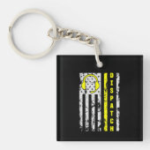 911 Verzendverlener Thin Gold Line Dispatcher Sleutelhanger (voorkant)