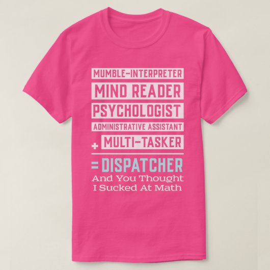 911 VERZENDVERWERKER GIFT Multitasker T-shirt (Design voorkant)