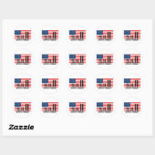 911 Vlag Ronde Sticker (Vel)