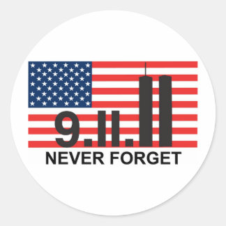 911 Vlag Ronde Sticker