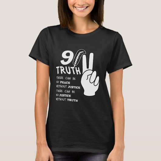 911 Waarheid zonder vrede zonder gerechtigheid T-shirt (Voorkant)