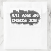 911 was een interne baan rechthoekige sticker (Tas)