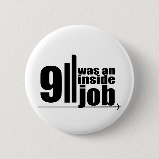 911 was een interne baan ronde button 5,7 cm (Voorkant)