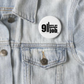 911 was een interne baan ronde button 5,7 cm (In situ)