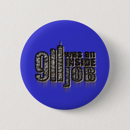 911 Was een interne baan Ronde Button 5,7 Cm (Voorkant)