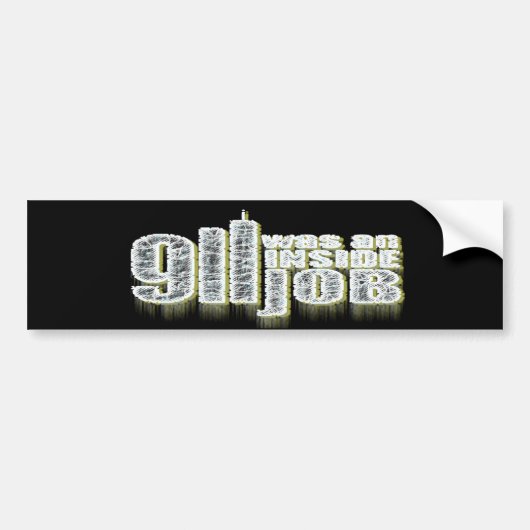 911 Was een interne klus Bumpersticker (Voorkant)