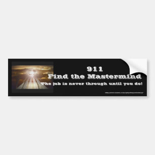 911 Zoek het borstbeeld Bumpersticker