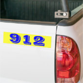 912 Negen 12 Bumpersticker (Op Truck)
