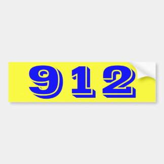 912 Negen 12 Bumpersticker