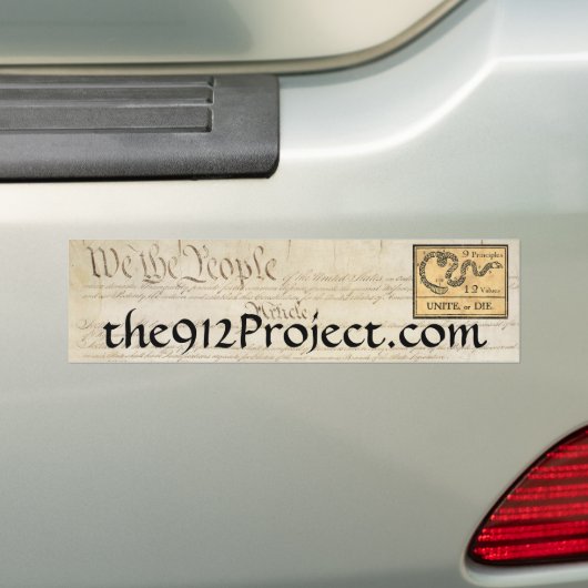 912 Project-Bumpersticker Bumpersticker (Op auto)