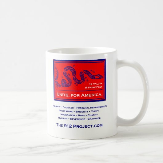 912 Project Unite for America Koffiemok (Rechts)