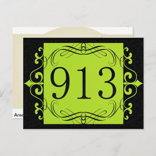 913 Gebiedscode Briefkaart (Voorkant / Achterkant)