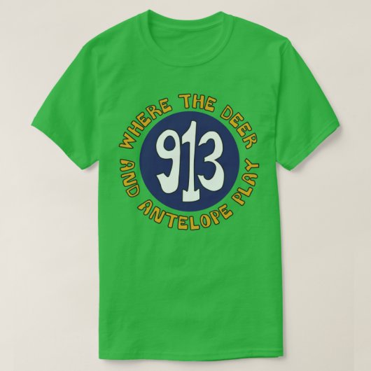 913 Netnummer Home op de Range T-shirt (Design voorkant)