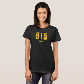 915 EPTX El Paso TX Ruw Sjabloon Ontwerp T-shirt (Voorkant volledig)
