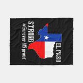 915 Proud El Paso Strong T Shirt Fleece Deken (Voorkant (Horizontaal))
