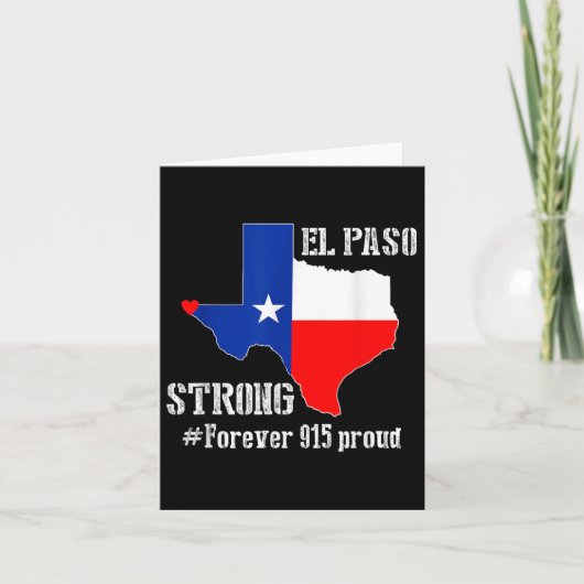915 Trots El Paso Sterk T-shirt  Kaart (Voorkant)