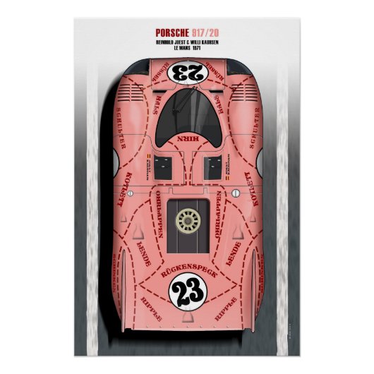 917/20 Pink Pig Joest-Kauhsen Perfect Poster (Voorkant)