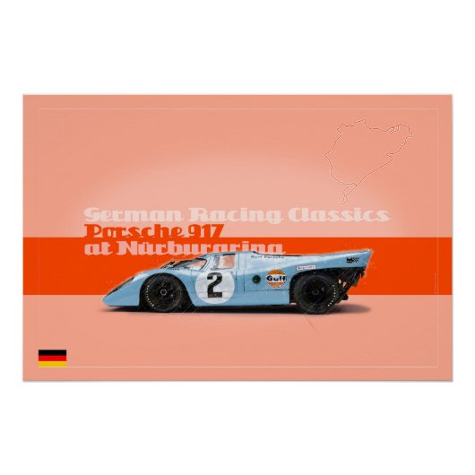 917 at the Nurburgring Perfect Poster (Voorkant)