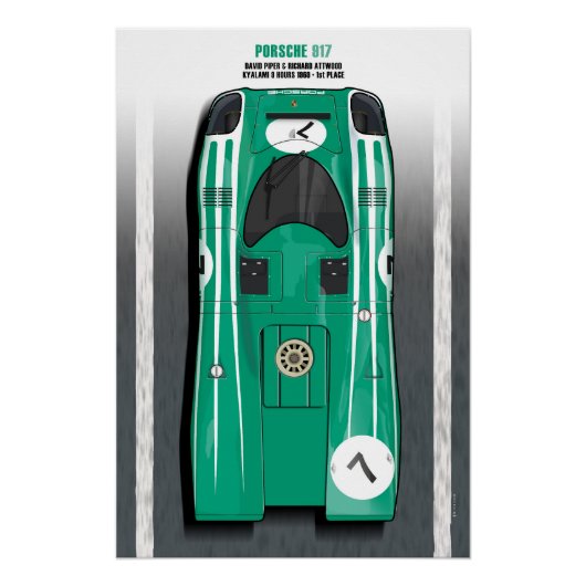 917 David Piper Nr. 7 Kyalami Perfect Poster (Voorkant)
