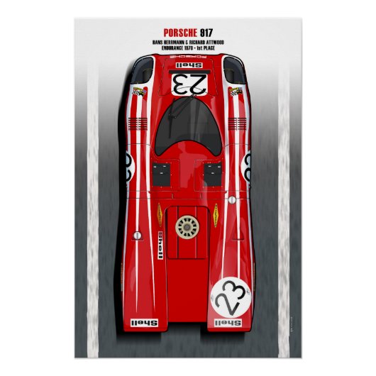 917 Herrmann - Attwood LM 1970 Perfect Poster (Voorkant)