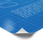 917 Hippie Car Blueprint Perfect Poster (Hoek)