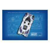 917 Martini Blueprint Perfect Poster (Voorkant)
