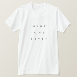 917 Netnummer T-shirt