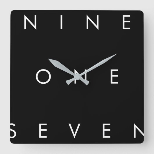 917 Netnummer Vierkante Klok (Voorkant)