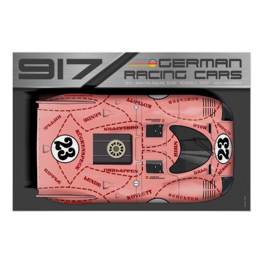 917 No.23 Pink Pig Perfect Poster (Voorkant)