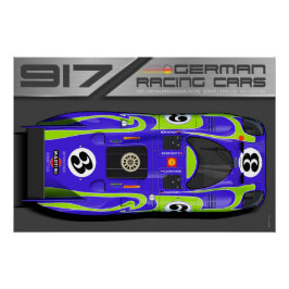 917 No.3 Hippie Car Perfect Poster