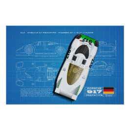 917 Prototype Blueprint Perfect Poster