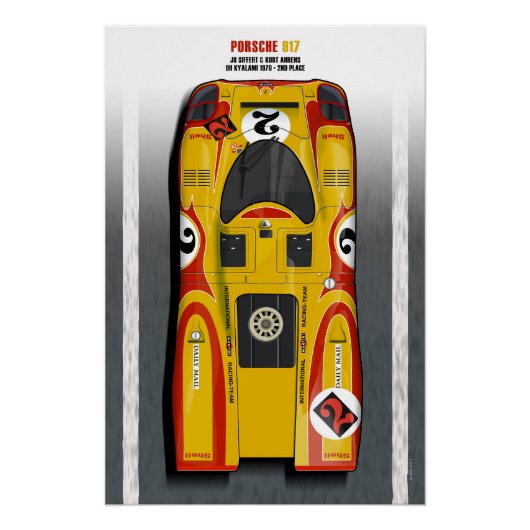 917 Siffert - Ahrens Kyalami 1970 Perfect Poster (Voorkant)