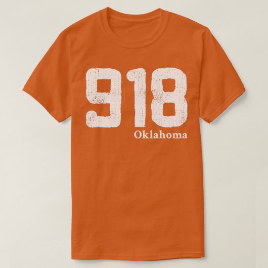 918 Oklahoma  design voor mensen met een verstoord T-shirt (Design voorkant)