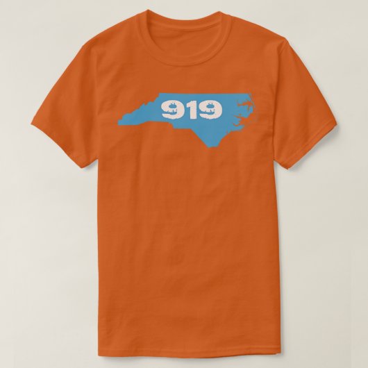919 Lichtblauw en wit T-shirt (Design voorkant)