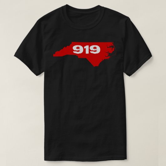 919 Rood en wit T-shirt (Design voorkant)