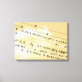 91(1) vogels canvas afdruk