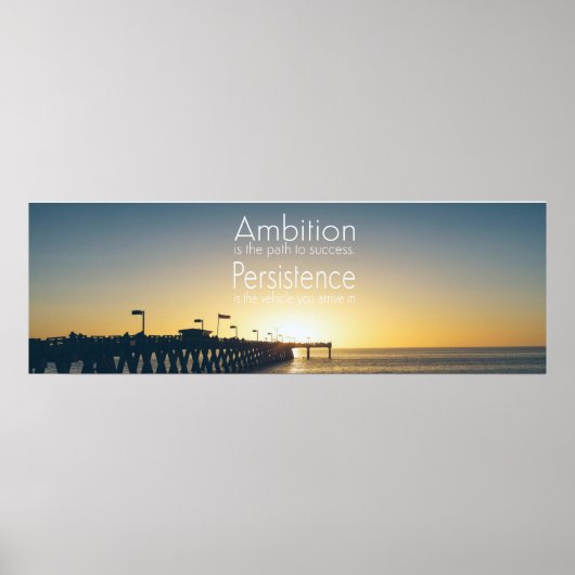 91,44 cm x 30,48 cm, Inspirerend Citaat Poster Mat (Voorkant)