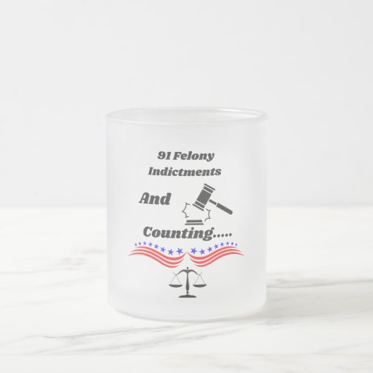 91 en tellen matglas koffiemok (Center)