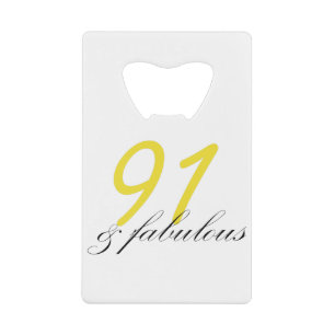 91 & Fabulous Creditkaart Flessenopener