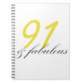 91 & Fabulous Notitieboek (Voorkant)