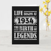 91 jaar oud 1934 Geboorte van de legende 91ste ver Kaart (Gele Bloem)